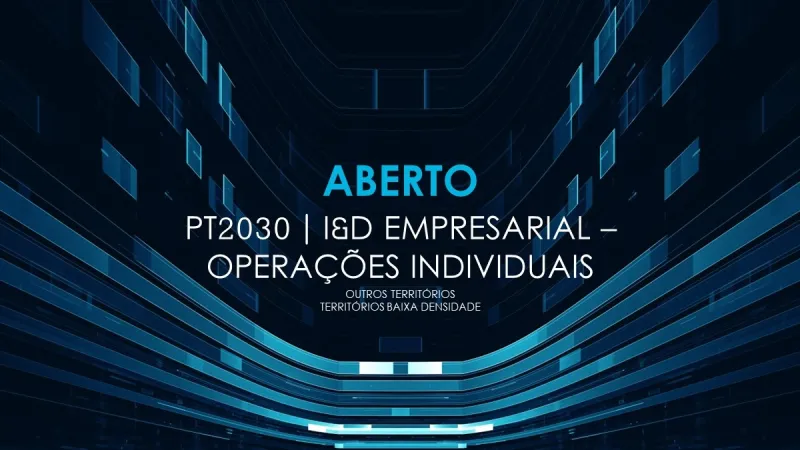 INCENTIVOS: I&D EMPRESARIAL - OPERAÇÕES INDIVIDUAIS